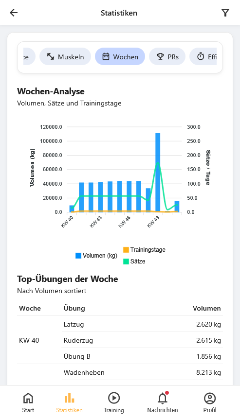 Screenshot Statistik 1